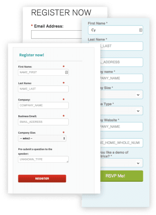 Large form to register for event